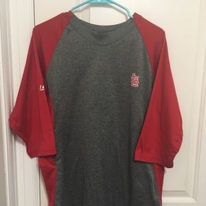 St Louis Cardinals Majestic Therma Base Dry Fit L